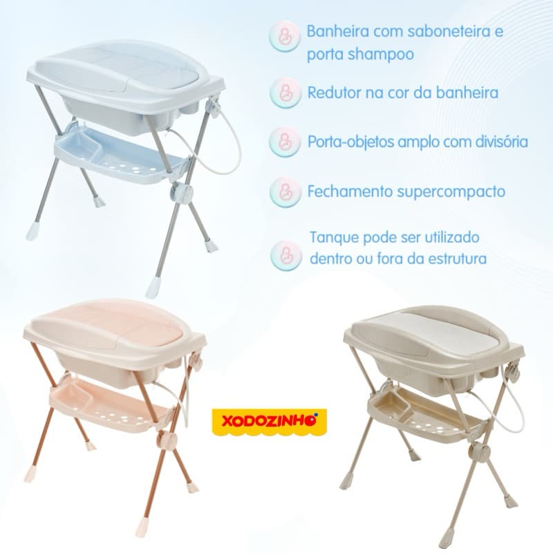 BANHEIRA GALZERANO PREMIUM MUST COM TROCADOR
