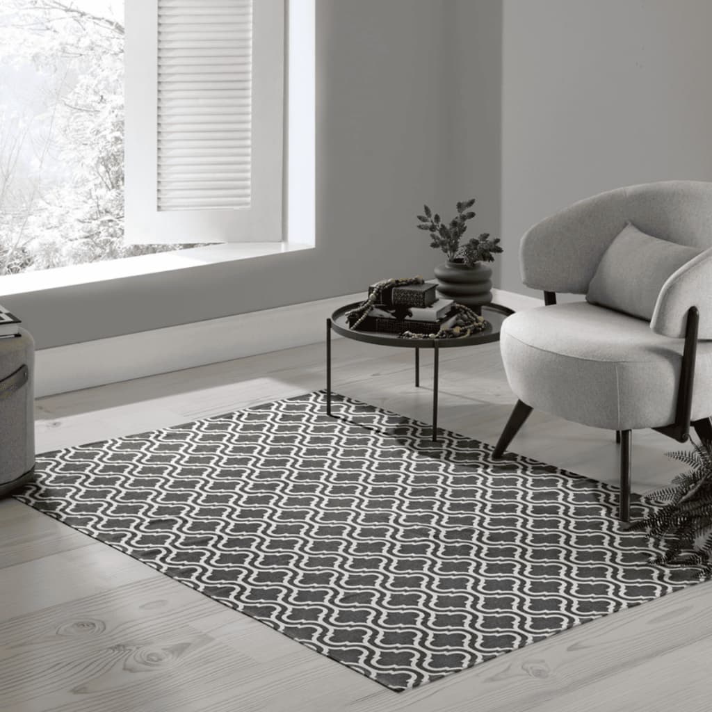 Tapete Jacquard para Sala Quarto Decorativo Antiderrapante Elegance 1,00m x 1,30m