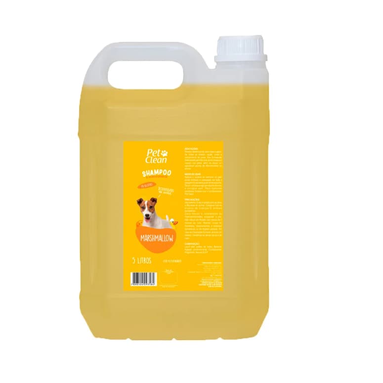 Shampoo Marshmallow Pet Clean Para Cães E Gatos 5 Litros