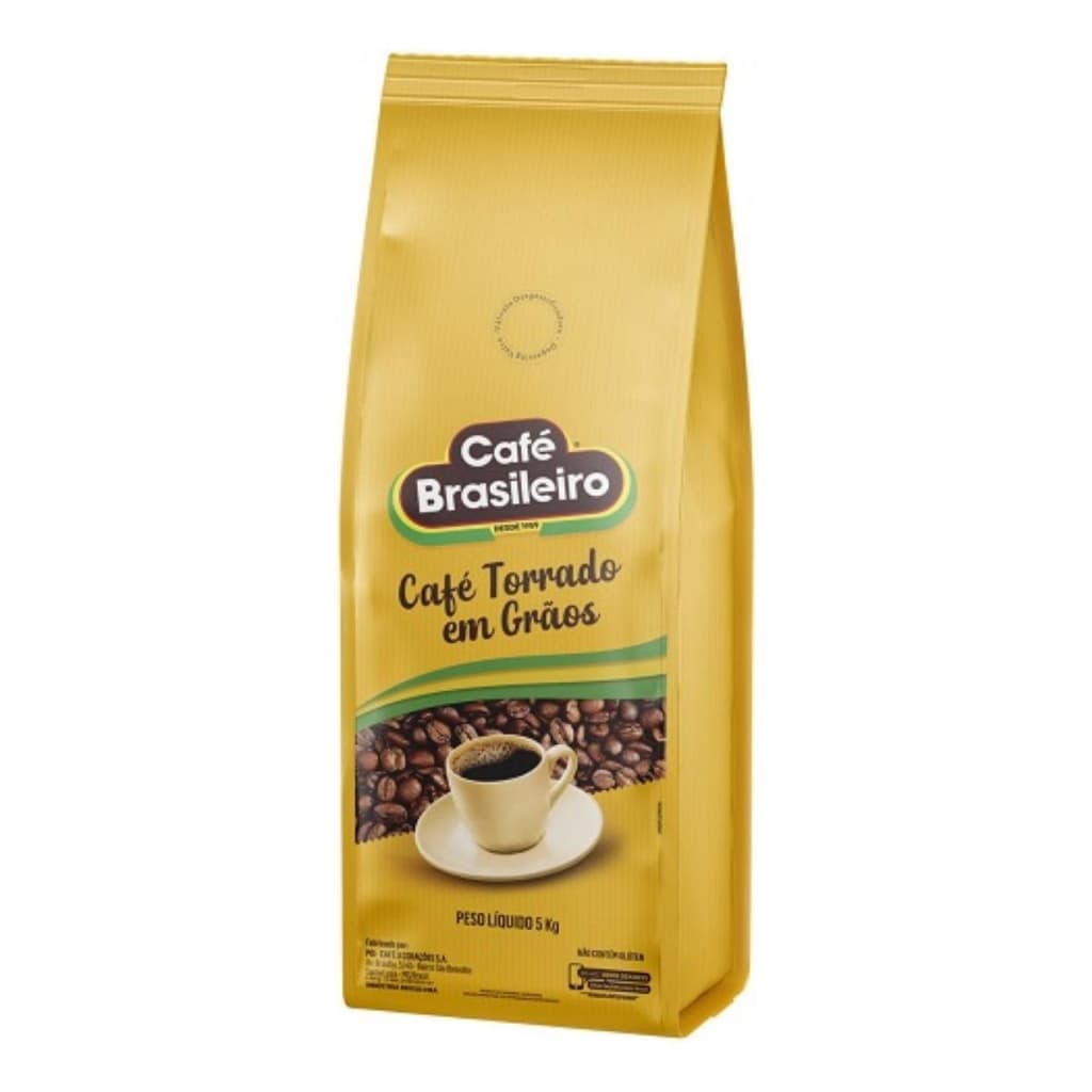 Café Brasileiro em Grãos 5kg – Sabor Autêntico e Frescor Garantido- Envio imediato