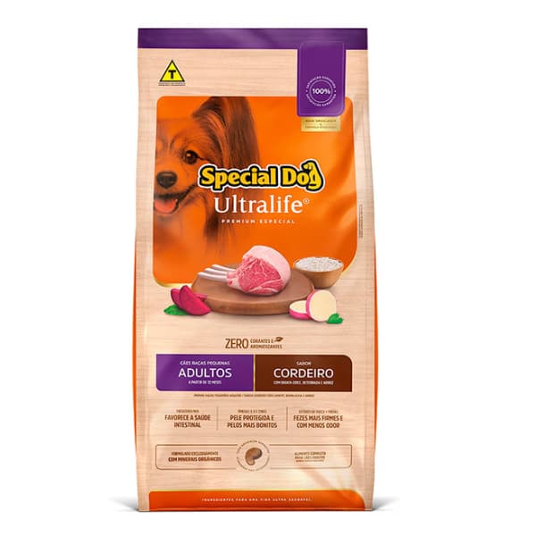Ração Cachorro Special Dog Ultralife Raças Pequena Cordeiro 10Kg