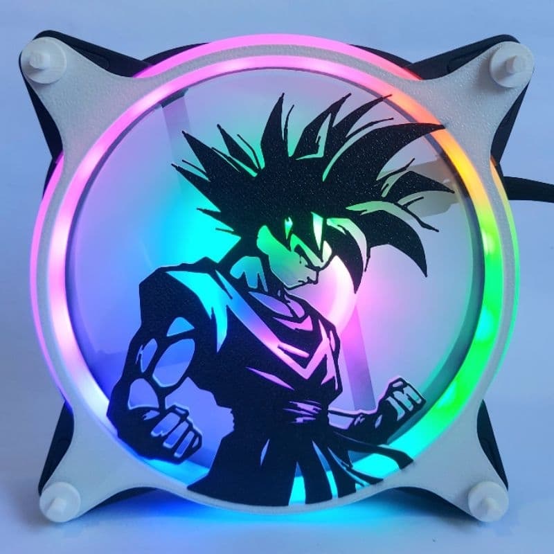 GRADE GRELHA PARA COOLER FAN GRILL 120MM X 120MM PERSONALIZADO DRAGON BALL GOKU PC SETUP GAMER