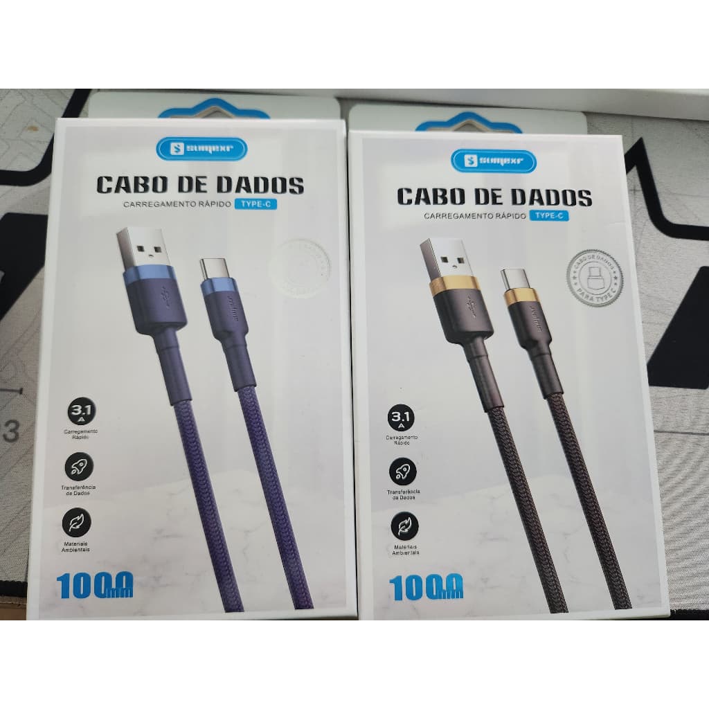 Cabo Carregador 1m Turbo 20w Usb/ Tipo-c Para Samsung Xiaomi Smartphone