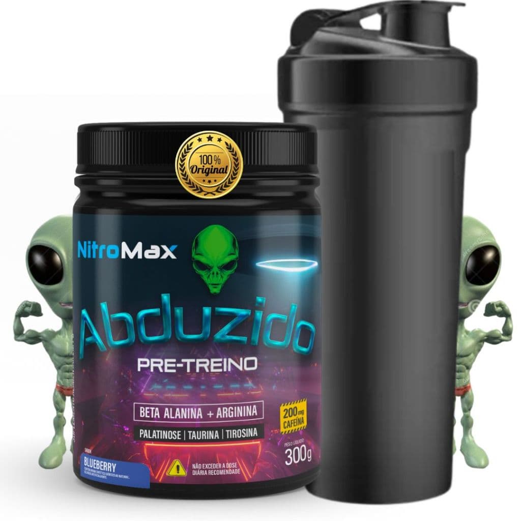 pre treino abduzido e coqueteleira