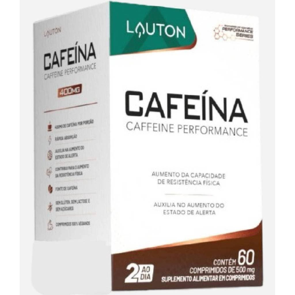 Termogênico Cafeína Ideal para Pré Treino - Lauton 60 cáps