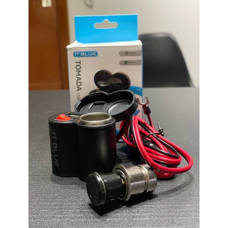 Carregador de celular USB para moto | Suporte de celular para moto | Tomada para moto | Motoboy