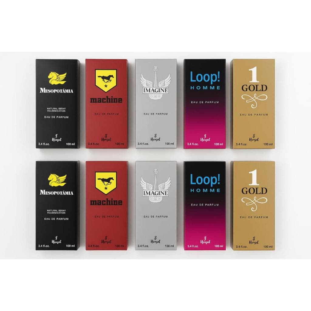 KIT COM 10 PERFUMES MASCULINO 100ML CADA | 2 UNIDADES DE CADA FRAGRÂNCIA-SIMILIAR AO IMPORTADO