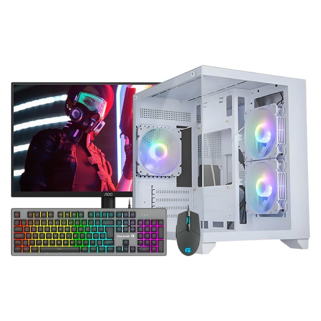 PC GAMER COMPLETO INTEL I5 12400F/32GB RAM/NVME 1TB/RTX 5060 8GB/MONITOR 23,8 100HZ/KIT T-M GAMER-