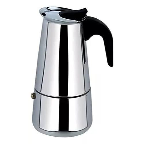 Cafeteira italiana 4 xícaras aço inox fogão indução convencional expresso Moka  máquina