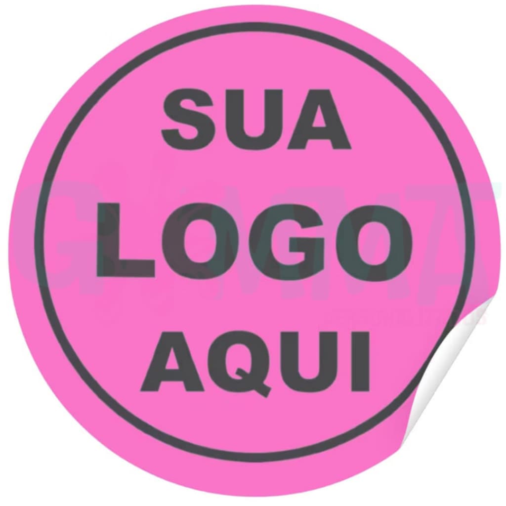 Etiquetas Adesivas Personalizada 500 UNIDADES 300, 200 E 100 Premium 3x3 cm  PROMOÇÃO