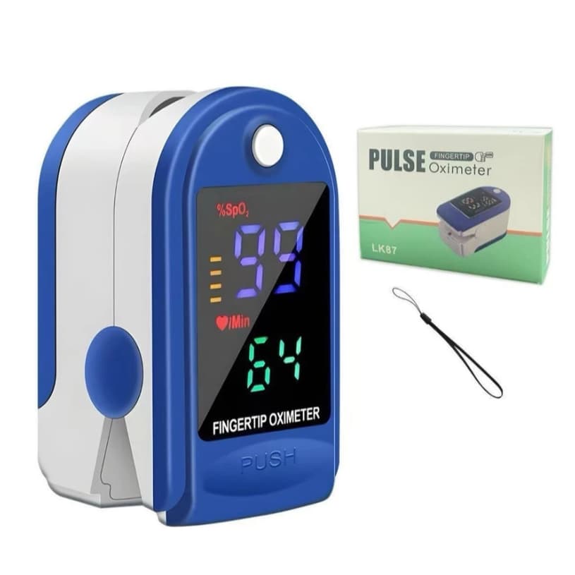 Oxímetro de Dedo Digital Portátil Batimento Cardíaco Monitor de Frequência