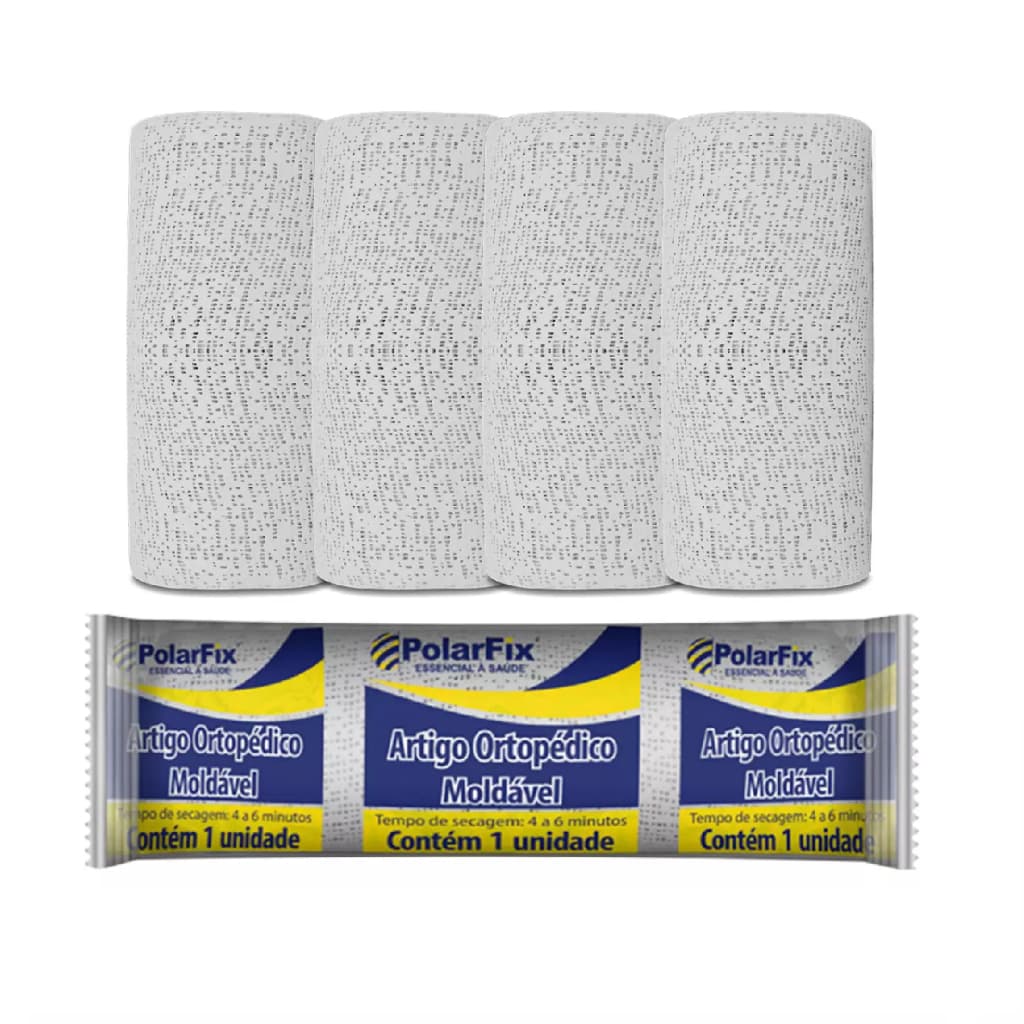 Atadura gessada estética gessoterapia 6, 8, 10, 12, 15, 20 cm KIT COM 10 UNIDADES