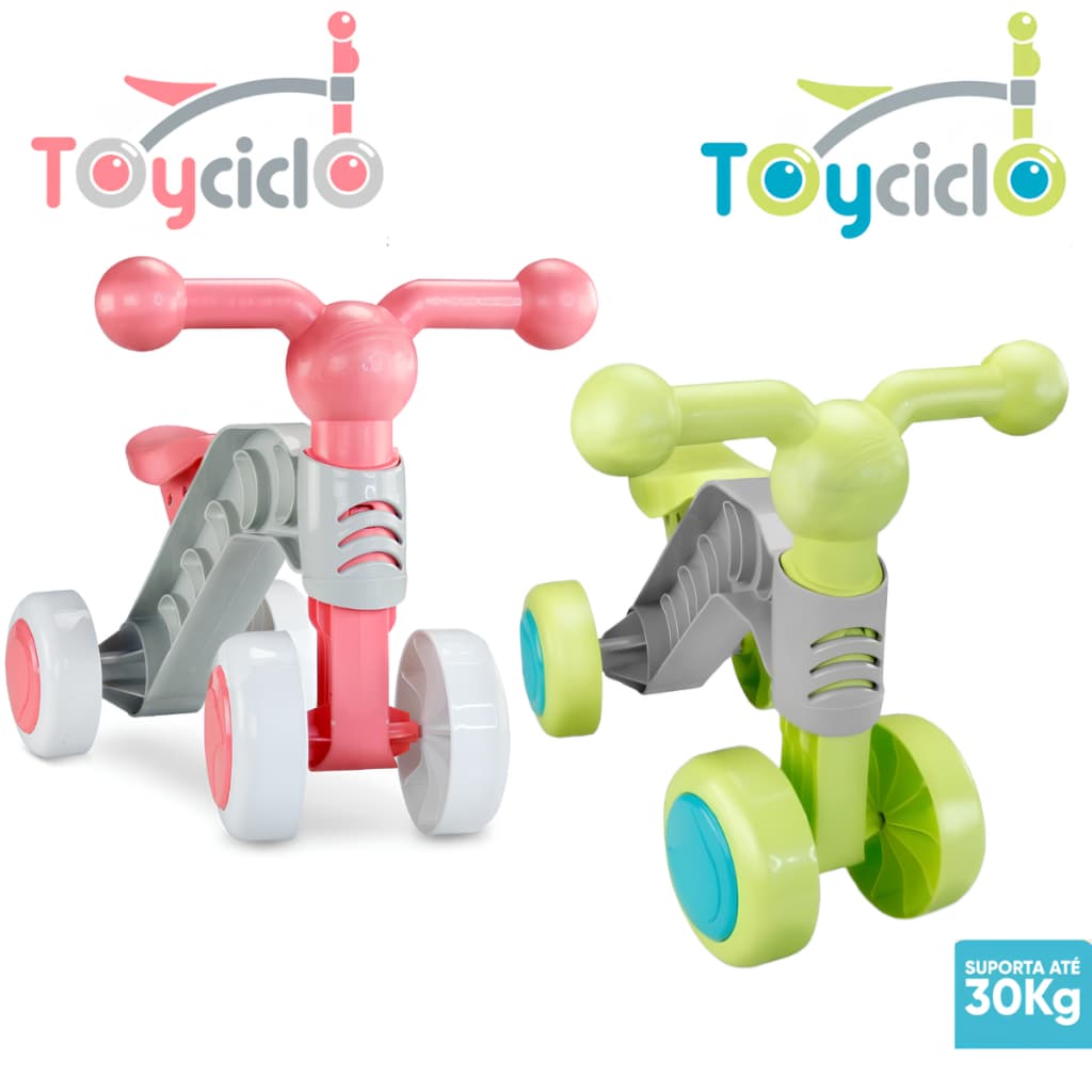 Triciclo Andador Infantil De Equilíbrio Bicicleta Educativa - Roma Brinquedos De Menino/Menina