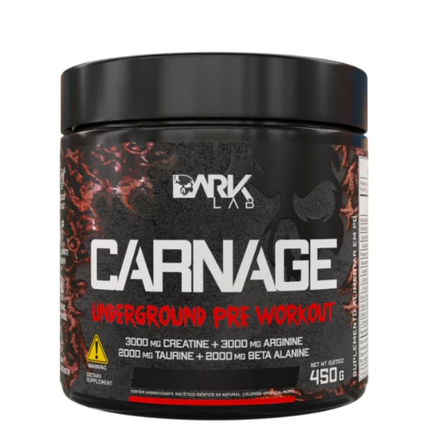 Pré-Treino Carnage Underground Pre Workout 450g Dark Lab