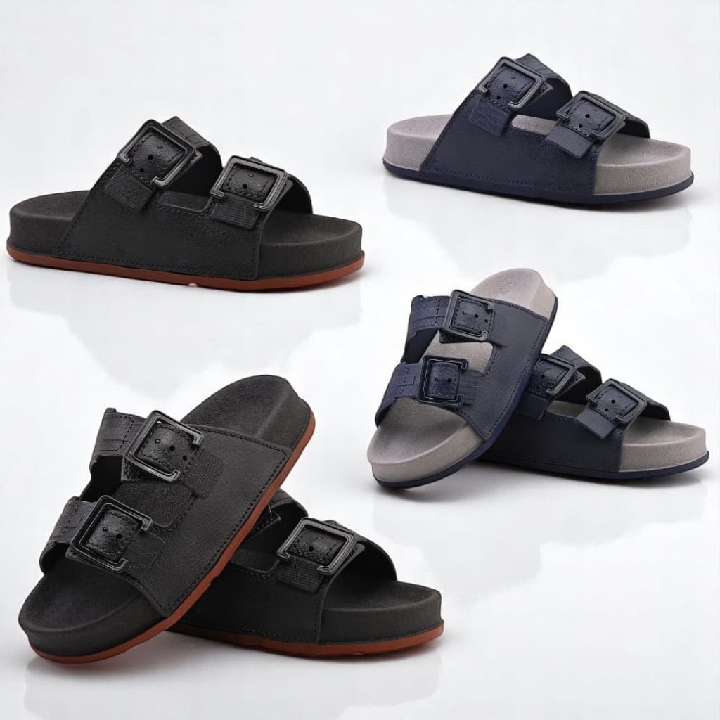 Sandália Masculina Infantil Confortável Calce Fácil Em Duas Opções de Cores Macio E Confortável Tia Ne Store