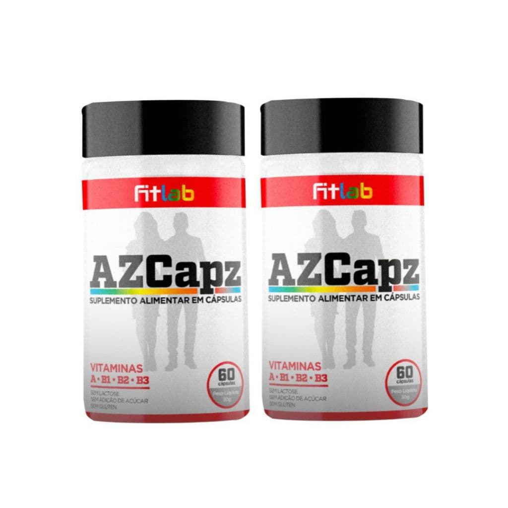 Kit 2x FitLab Multi Vitaminas e Minerais 60 Caps - Magnésio, Zinco, Cálcio, Vitaminas