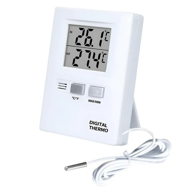 Termômetro Digital Máximo Mínimo Interno Externo Clear Certificado Calibração temperatura congelador freezer geladeira