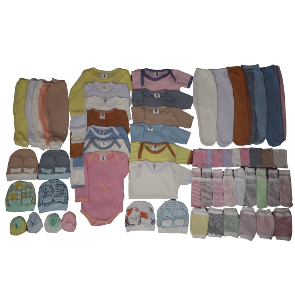 Kit C/23 Peças Body + Mijão Roupas Bebê Maternidade Enxoval
