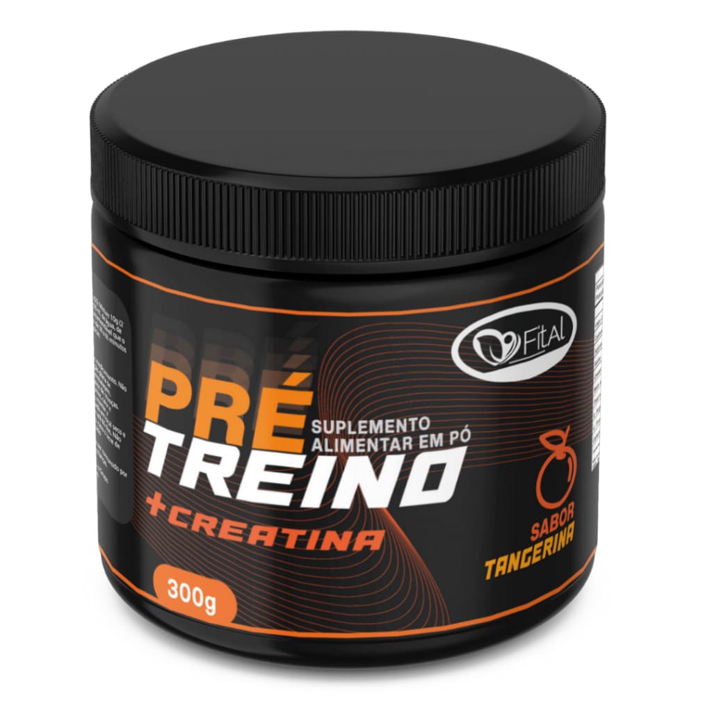 FITAL PRÉ TREINO COM CREATINA SABOR TANGERINA 300 G