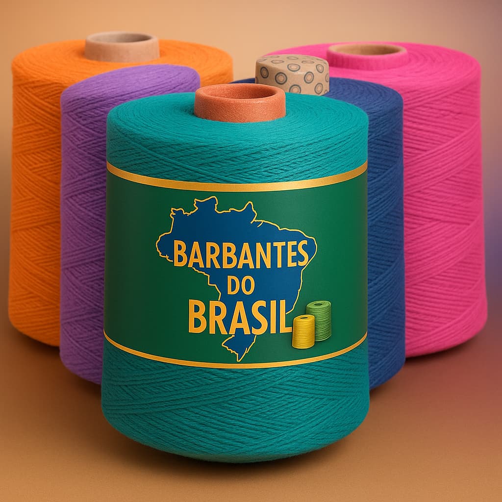 Linha de Barbante para Crochê / Tricô Fio 6 500g 585mt Preto Cru