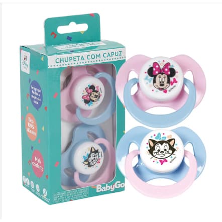 Chupeta Bico de Silicone Anatômica RN e + 6 Meses - Bebê Conforto e Segurança