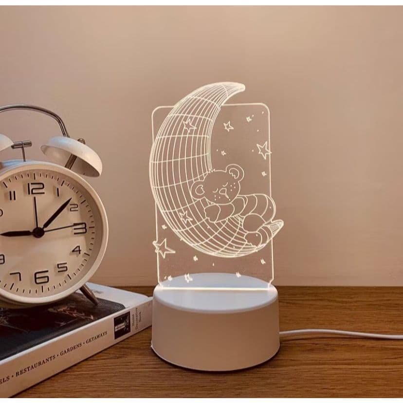 Luminária LED 3D de Mesa/Luz Noturna Presente Criativo/Luminária de lua e bola Decoração-bola futebol, bola,futebol,lua