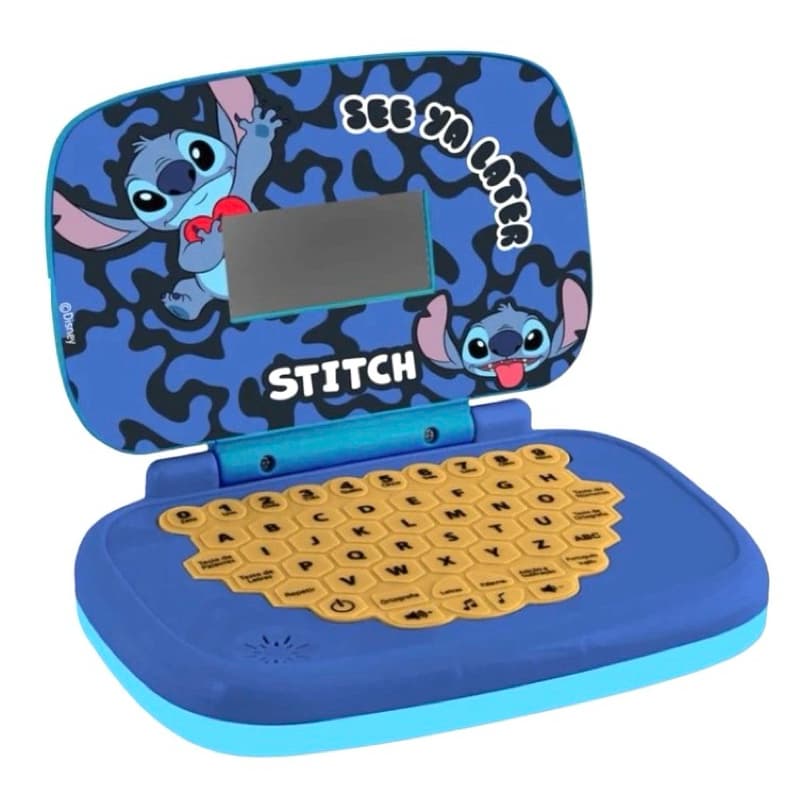 Laptop Infantil Educativo Stitch Computador Educativo Bilíngue Brinquedo