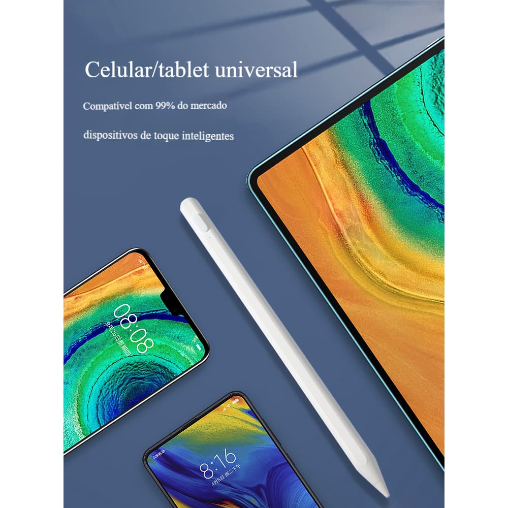 Caneta Stylus para Celular e Tablet, Compatível com Android/iPhone/iPad