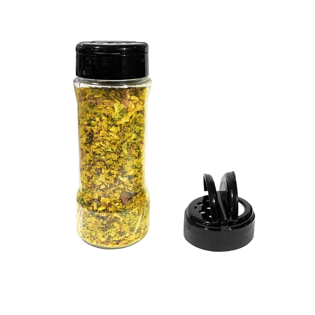 1 Pote de Plástico 130ml para Tempero Especiarias Condimentos Tampa Dosadora Dupla