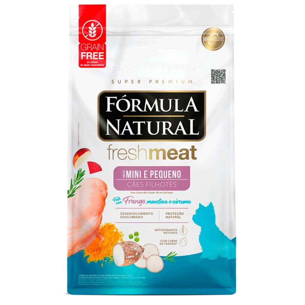Ração Fórmula Natural Fresh Meat para Cães Filhotes Raças Mini e Pequenas – 2,5kg