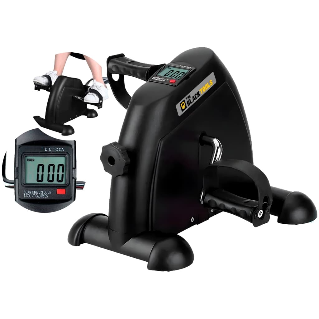 Mini Bike Bicicleta Ergometrica Portátil Monitor Lcd Pernas E Braços Fisioterapia The Black Tools