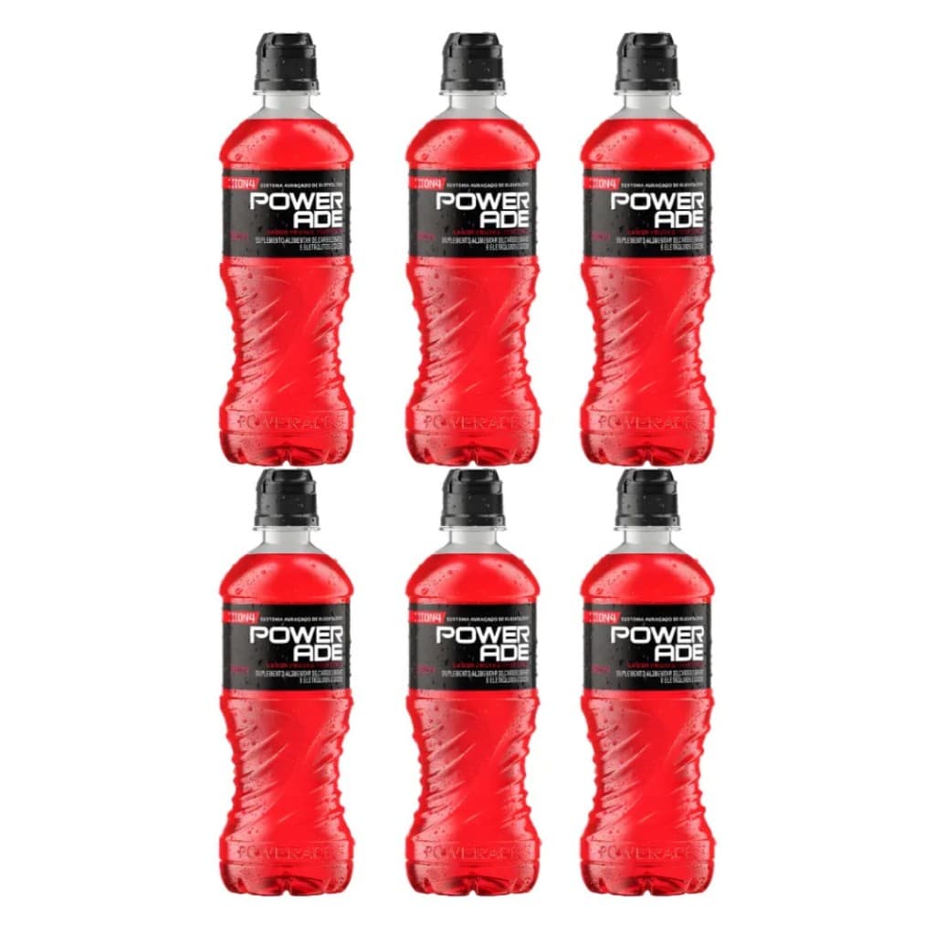 Pack 6 Unidades Isotônico Power Ade Frutas Tropicais 500ml
