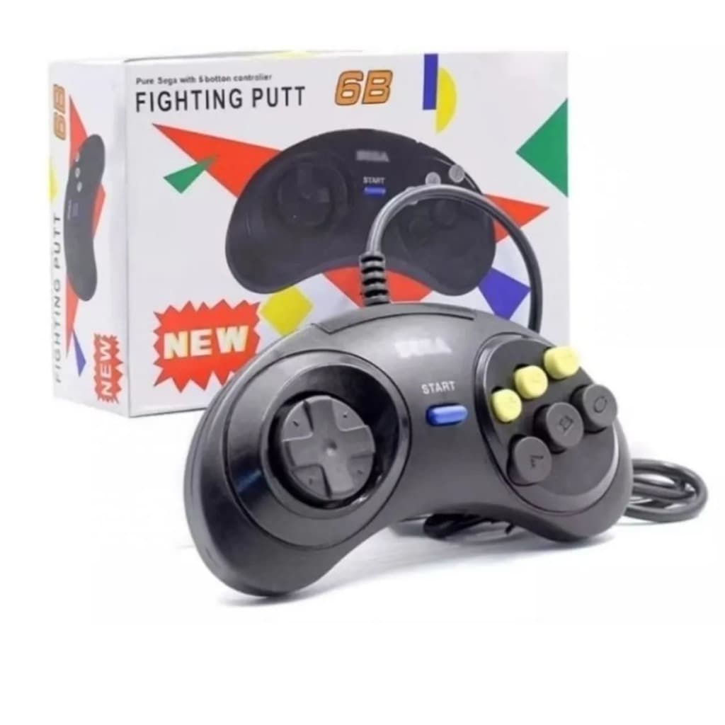 Controle Joystick Sega Mega Drive Master System Gamepad Retrô Video Game