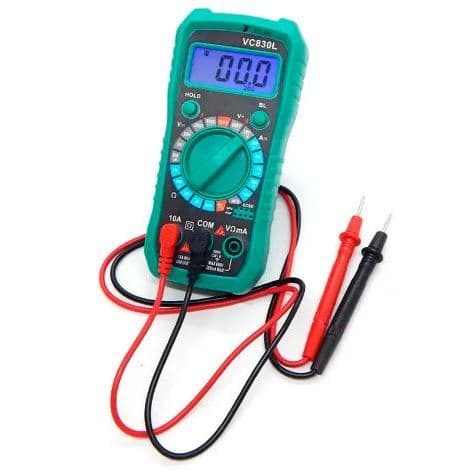 Medidor multímetro digital termopar lcd retro iluminação portátil ac/dc amperímetro volt ohm testador multímetro