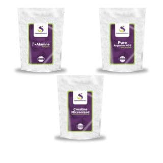 Arginina 200g + Beta Alanina 200g + Creatina 200g - Pré- Treino - Suplemento Fácil