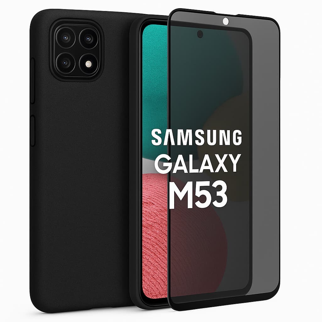Capa Capinha Aveludada + Pelicula de Privacidade Samsung Galaxy M53