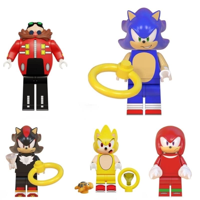 Bloco de Montar Tipo Lego Sonic (Miniatura 5-6cm)