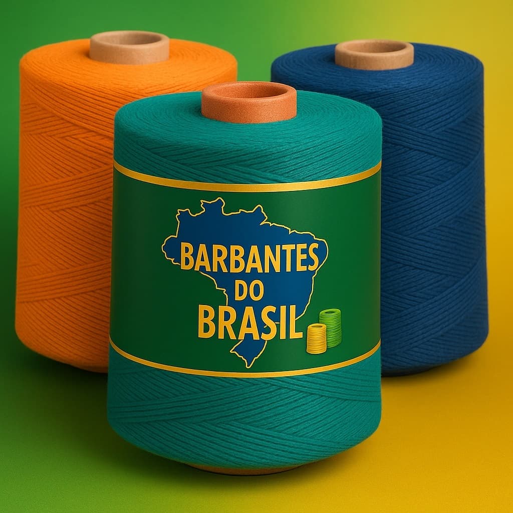 Barbantes do Brasil linha para crochê e tricô fio 6 e fio 8 cor vermelho 1KG