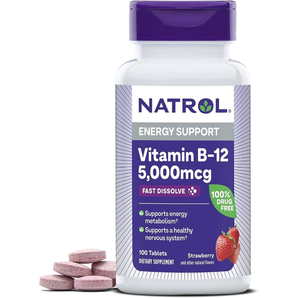 VITAMINA B12 5000MCG DISSOLUÇÃO RÁPIDA 100 TABS - NATROL