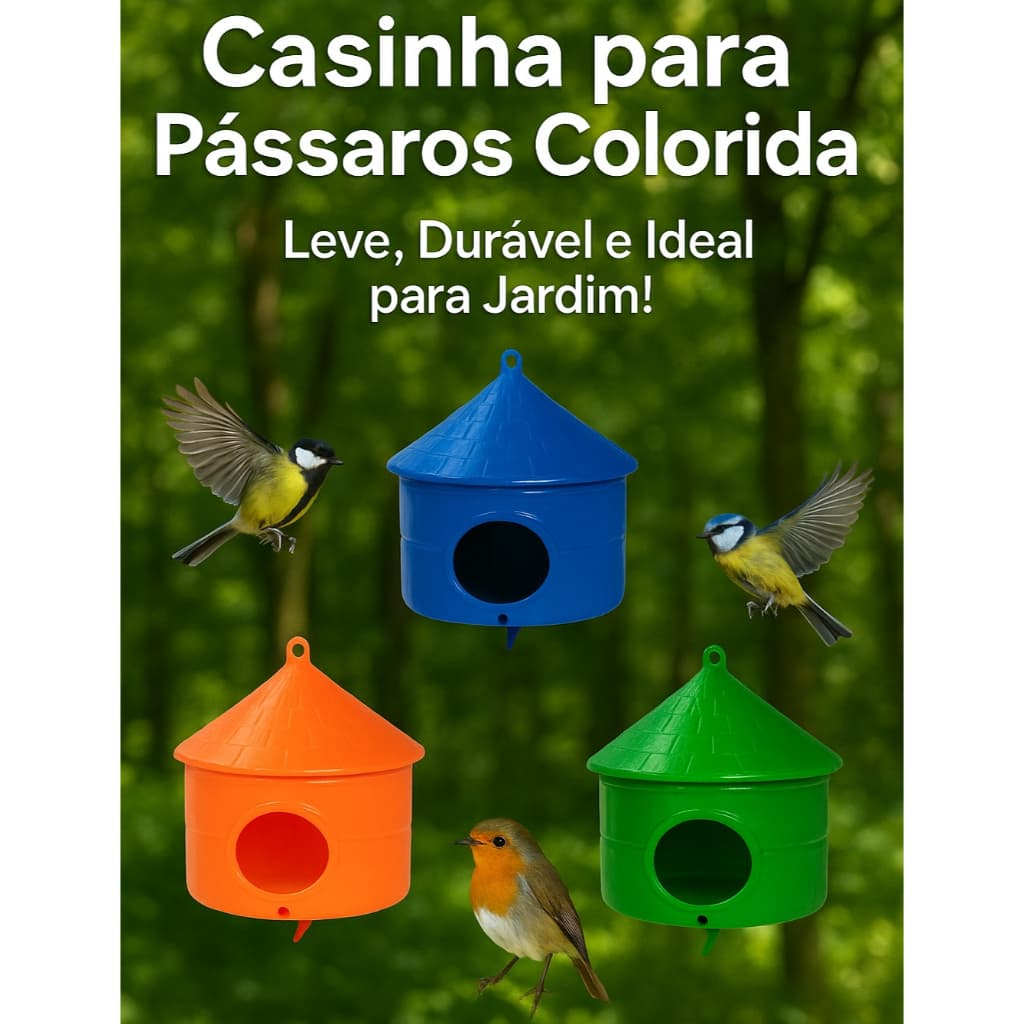 Casa de Passarinho Casinha Para Pássaros Livres De Pendurar Passarinhos