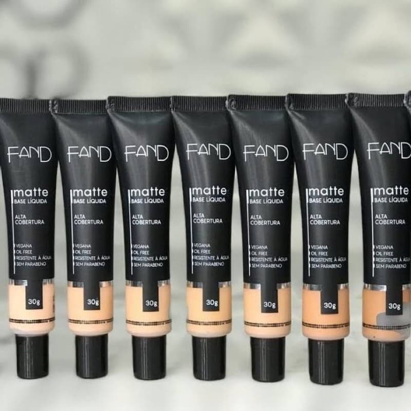 Kit 8 Base Liquida Matte Fand 30Gr