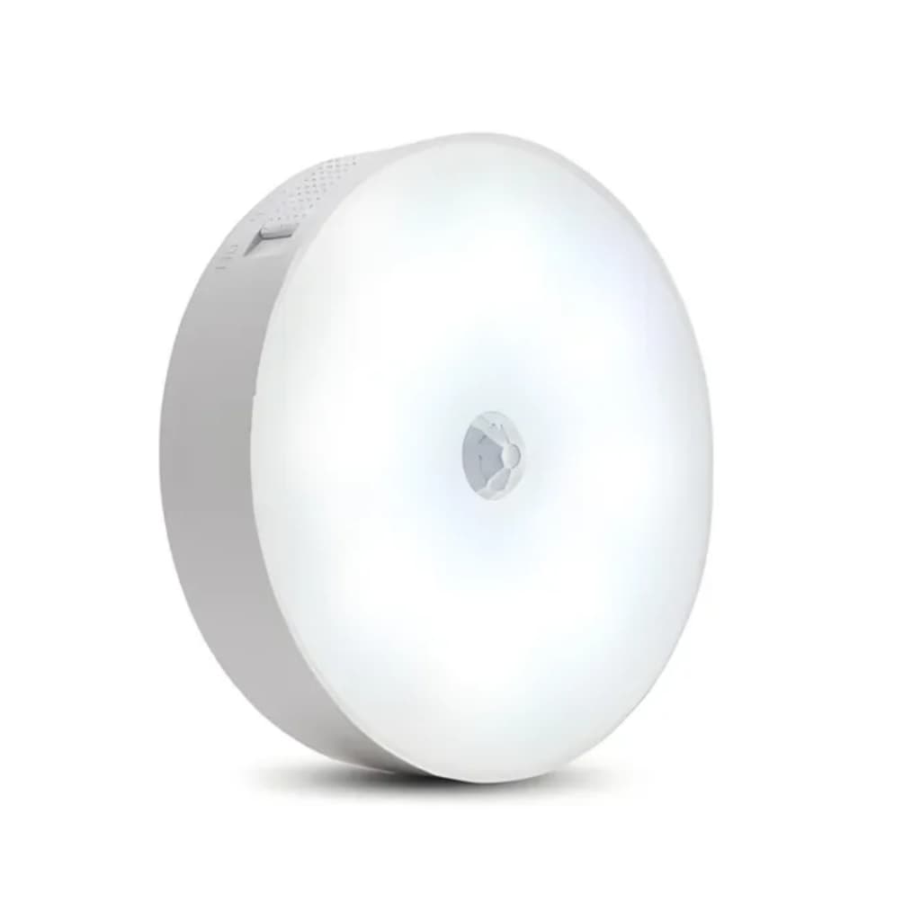Luminária Luz Noturna Led Inteligente Spot Recarregável Sensor de Presença