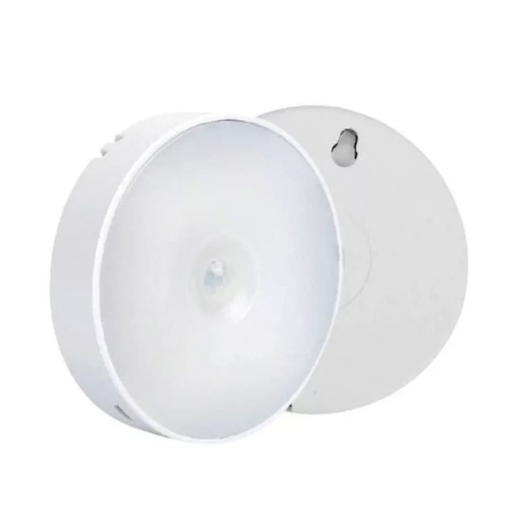 2 Luminária Luz Noturna Led Inteligente Spot Recarregável Sensor de Presença