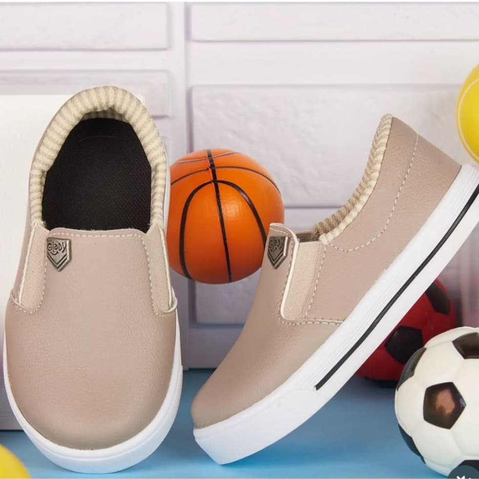Tênis Infantil Menino Slip On Moda Casual Calce Fácil Super Confortável Estiloso - 20 ao 35