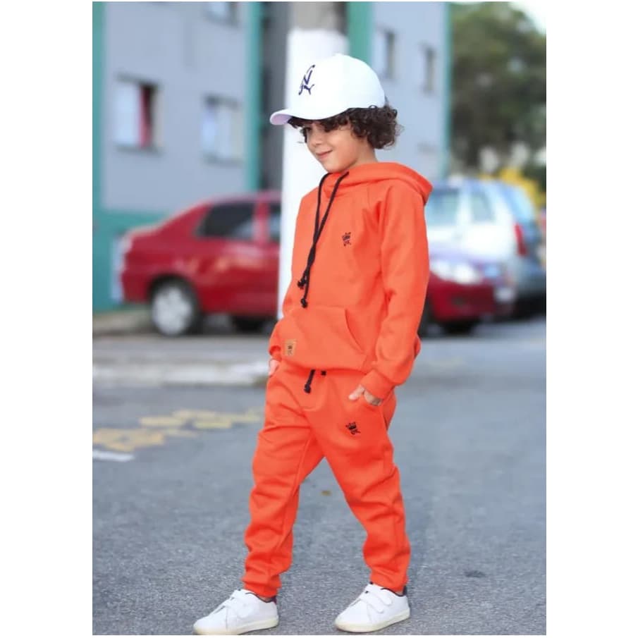 Conjunto Infantil  Juvenil Menino Conjunto Moletom Infantil Blogueirinho Inverno