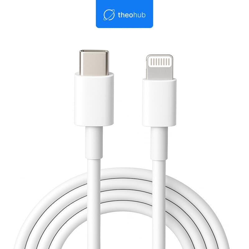 ⚡Cabo para iPhone Carregador Super Rápido 20W USB-C para Lightning + Dados 1m Branco - Carga Rápida