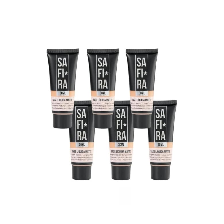 Safira Base Liquida Matte - Toque Seco