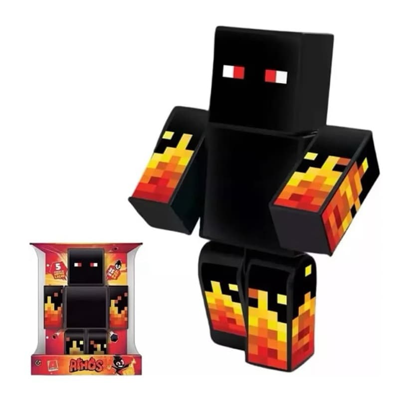 Boneco Articulado Athos 25cm  Youtuber Gamer Minecraft Algazarra