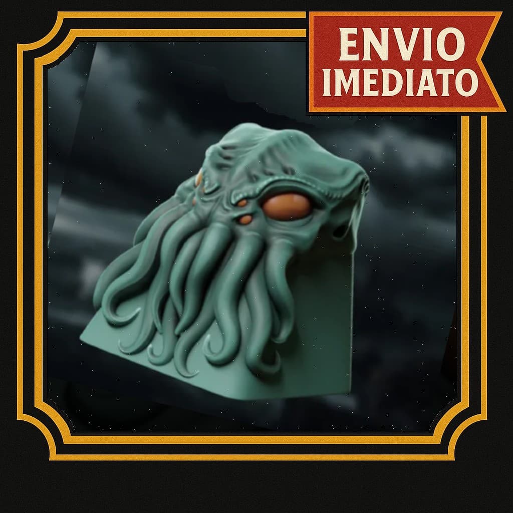 Keycap Cthulhu Tecla de teclado mecânico setup PC personalizado Cthulhu Lovecraft