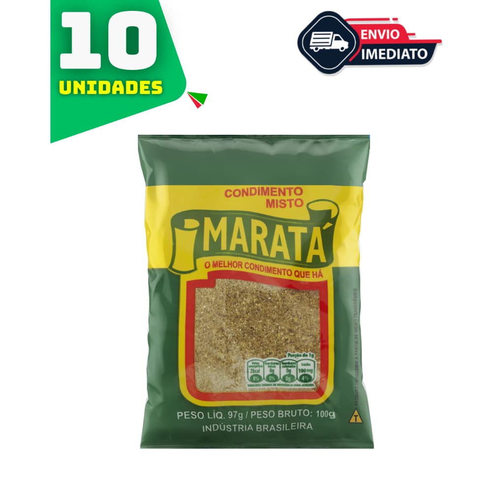 Kit Econômico: 10x Condimento Misto Maratá 97g | Tempero Completo para Realçar o Sabor dos Alimentos